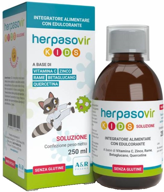 HERPASOVIR KIDS SOLUZIONE RT 250 ML - farmasorriso.com