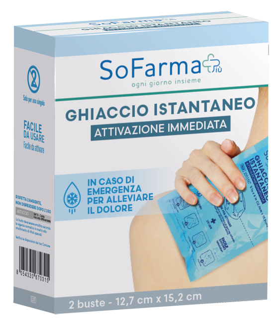 GHIACCIO ISTANTANEO 2 PEZZI SOFARMAPIU' - farmasorriso.com