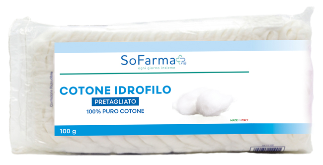 COTONE IDROFILO PRETAGLIATO 100 G SOFARMAPIU' - farmasorriso.com