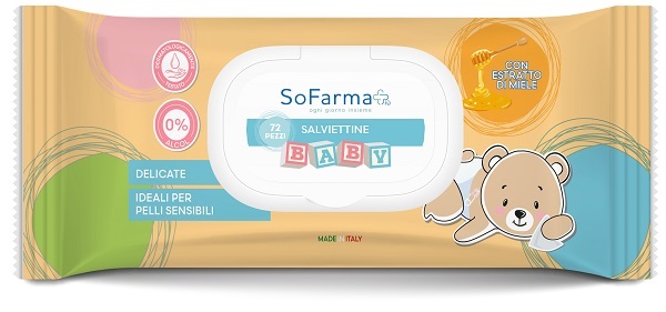 SALVIETTINE BABY MIELE 72 PEZZI SOFARMAPIU' - farmasorriso.com