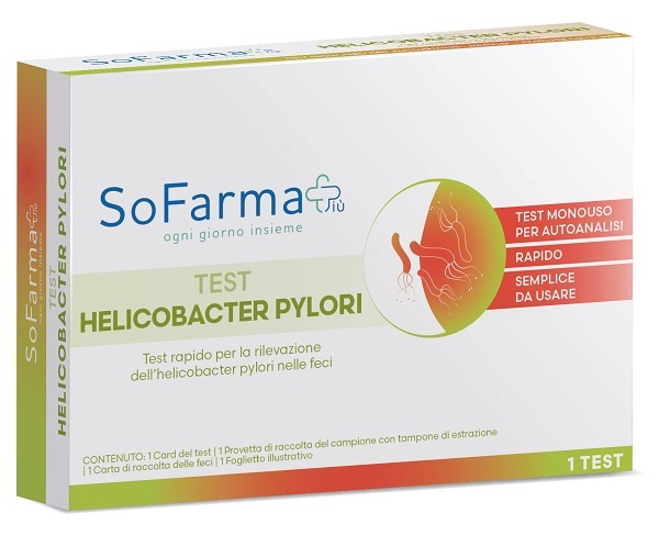 TEST AUTODIAGNOSTICO HELICOBACTER PYLORI SOFARMAPIU' - farmasorriso.com