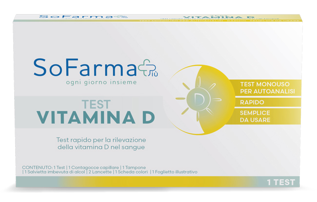 TEST AUTODIAGNOSTICO VITAMINA D 1 PEZZO SOFARMAPIU' - farmasorriso.com