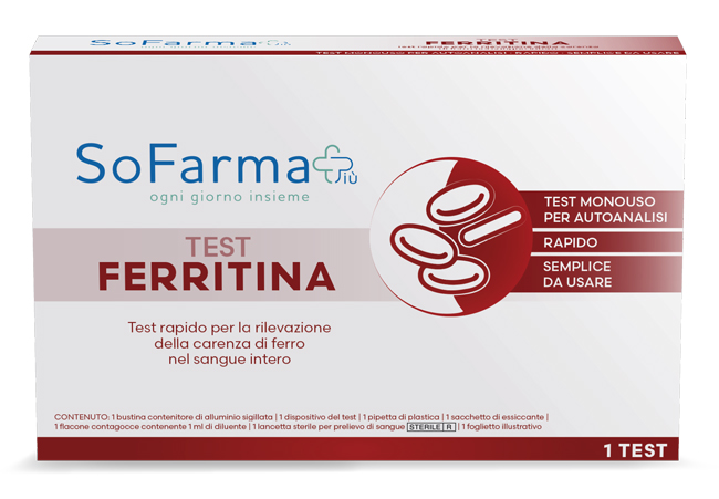 TEST AUTODIAGNOSTICO FERRITINA SOFARMAPIU' - farmasorriso.com