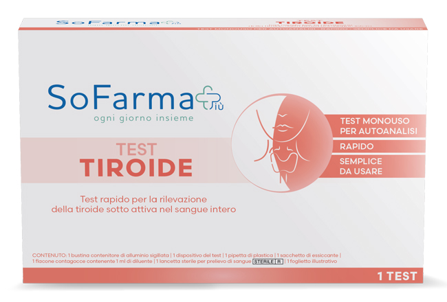 TEST AUTODIAGNOSTICO TIROIDE SOFARMAPIU' - farmasorriso.com