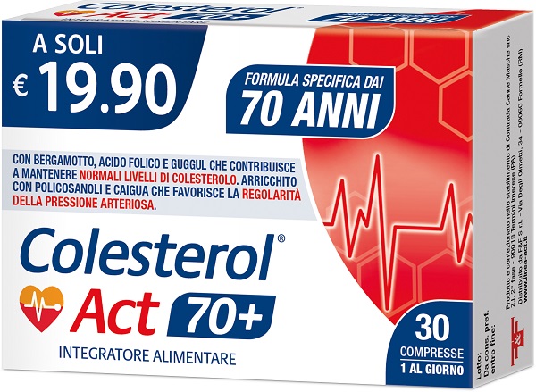 COLESTEROL ACT 70+ 30 COMPRESSE - farmasorriso.com