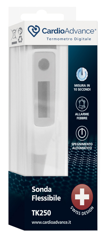 TERMOMETRO DIGITALE CARDIOADVANCE SONDA FLESSIBILE - farmasorriso.com