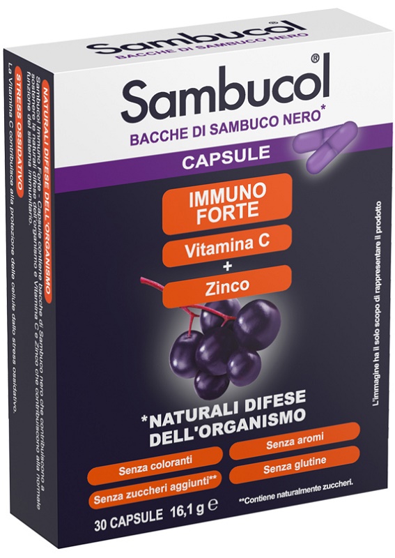 SAMBUCOL IMMUNOFORTE 30 CAPSULE - farmasorriso.com