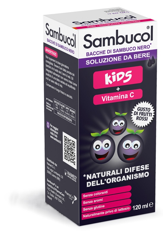 SAMBUCOL SOLUZIONE DA BERE KIDS 120 ML - farmasorriso.com