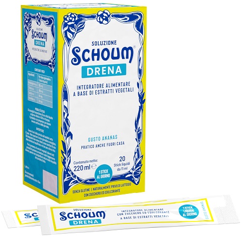SOLUZIONE SCHOUM DRENA 20 STICK - farmasorriso.com
