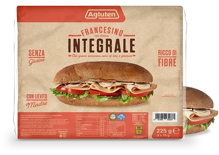 AGLUTEN FRANCESINO FARINA INTEGRALE 225 G - farmasorriso.com