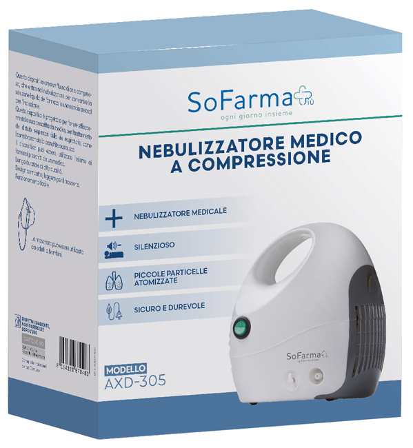 NEBULIZZATORE MEDICO A COMPRESSIONE SOFARMAPIU' - farmasorriso.com