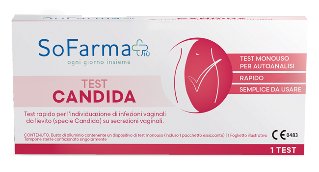 TEST AUTODIAGNOSTICO CANDIDA ALBICANS SOFARMAPIU' - farmasorriso.com