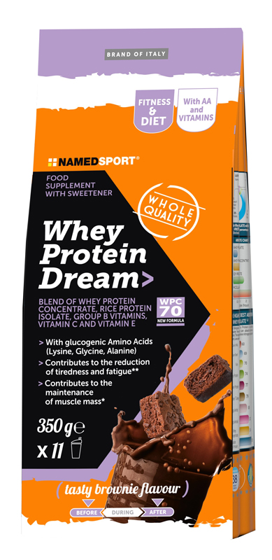 WHEY PROTEIN DREAM TASTY BROWNIE 350 G - farmasorriso.com