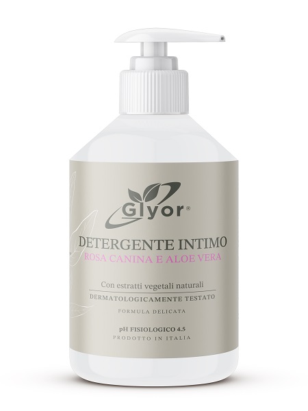 GLYOR DETERGENTE INTIMO ROSA CANINA E ALOE VERA 500 ML - farmasorriso.com