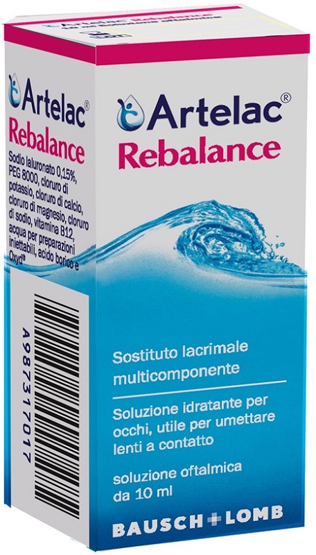 GOCCE OCULARI MULTIDOSE ARTELAC REBALANCE SENZA CONSERVANTI 10 ML - farmasorriso.com