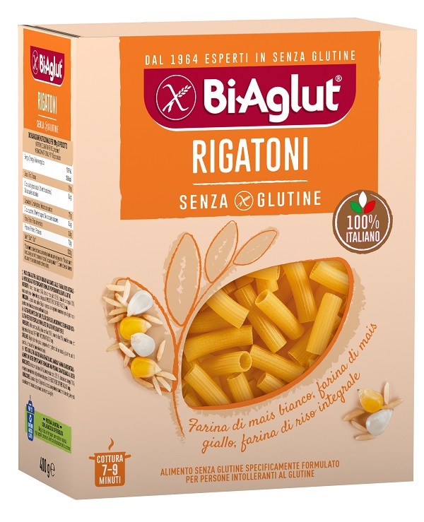 BIAGLUT PASTA SENZA GLUTINE RIGATONI 400 G - farmasorriso.com