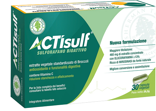 ACTISULF SULFORAFANO 30 CAPSULE VEGETALI - farmasorriso.com