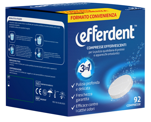 EFFERDENT 92 COMPRESSE EFFERVESCENTI - farmasorriso.com