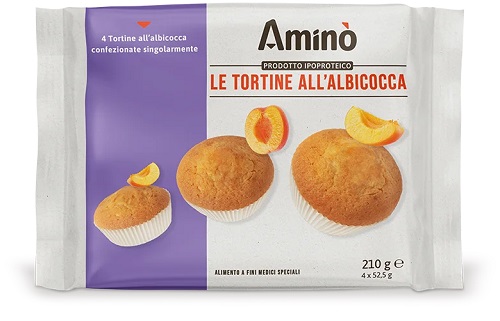 AMINO' LE TORTINE ALBICOCCA 4 PEZZI DA 52,5 G - farmasorriso.com