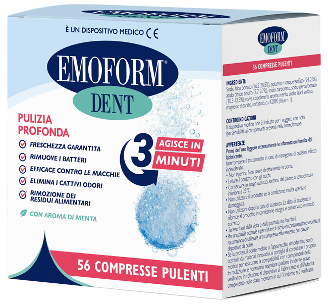 COMPRESSE PULENTI EMOFORM DENT 56 PEZZI - farmasorriso.com