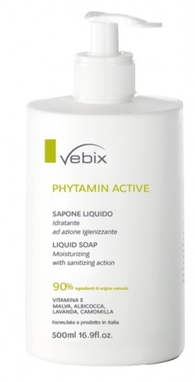 VEBIX PHYTAMIN ACTIVE SAPONE LIQUIDO IDRATANTE 500 ML - farmasorriso.com