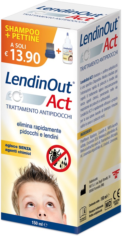 LENDINOUT ACT ANTIPIDOCCHI 150 ML - farmasorriso.com
