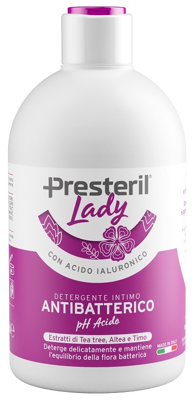 LADY PRESTERIL  DETERGENTE INTIMO ANTIBATTERICO/PH ACIDO 250 ML - farmasorriso.com