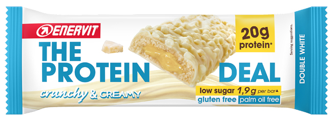 ENERVIT PROTEIN DEAL BAR DOUBLE WHITE 55 G - farmasorriso.com