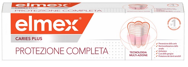 ELMEX DENTIFRICIO CARIES PLUS PROTEZIONE COMPLETA 75 ML - farmasorriso.com