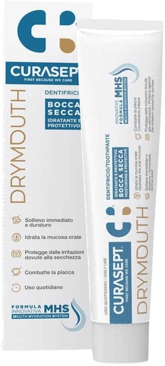 CURASEPT DRYMOUTH DENTIFRICIO 75 ML - farmasorriso.com