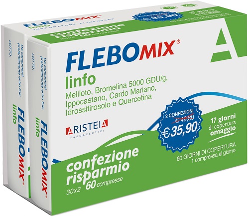 FLEBOMIX LINFO BIPACK 30 + 30 COMPRESSE - farmasorriso.com