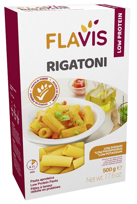 FLAVIS RIGATONI APROTEICI 500 G - farmasorriso.com