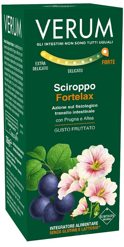 VERUM FORTELAX SCIROPPO FRUTTATO 126 G NEW - farmasorriso.com