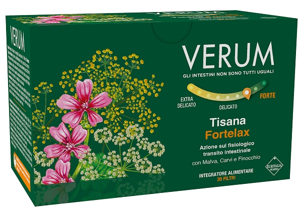 VERUM FORTELAX TISANA 20 FILTRI NEW - farmasorriso.com