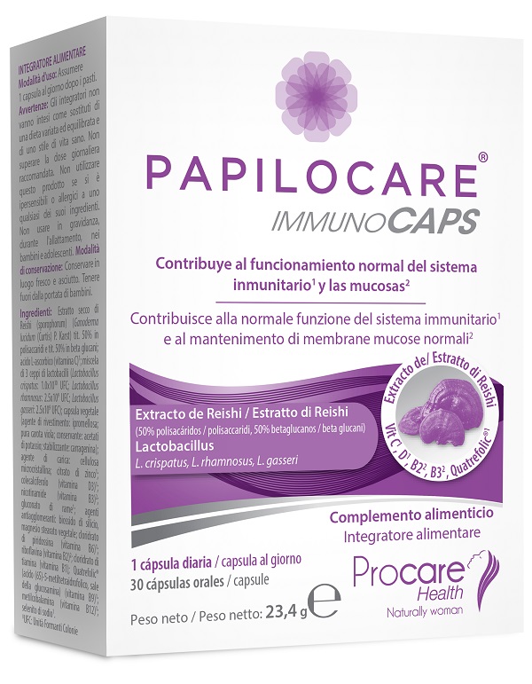 PAPILOCARE IMMUNOCAPS 30 CAPSULE - farmasorriso.com