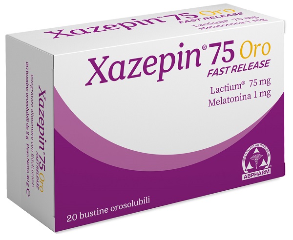 XAZEPIN 75 ORO FAST RELEASE 20 BUSTINE - farmasorriso.com