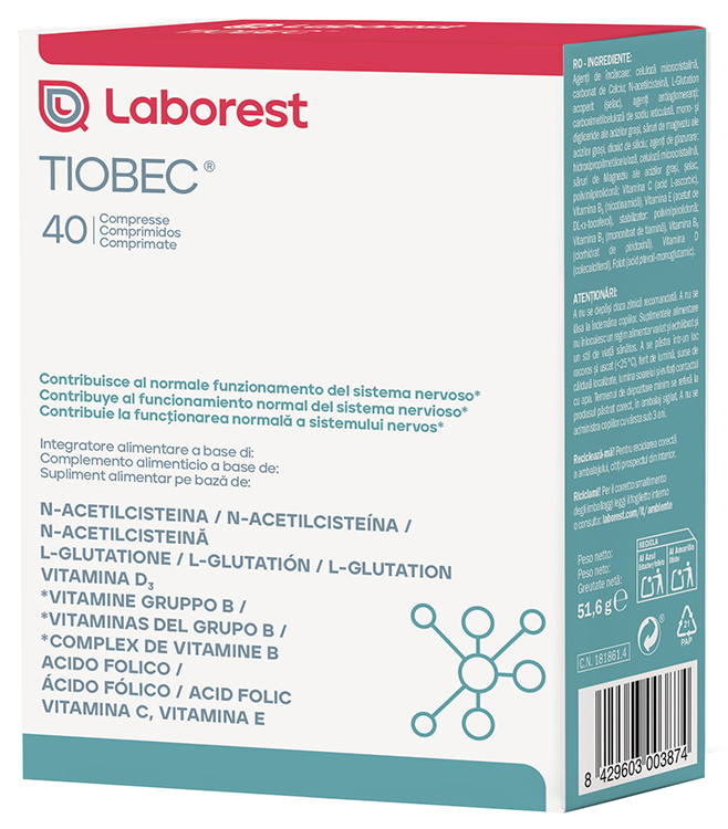 TIOBEC 40 COMPRESSE NUOVA FORMULAZIONE SENZA GLUTINE SENZA LATTOSIO - farmasorriso.com